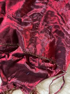 metallic halter neck top small