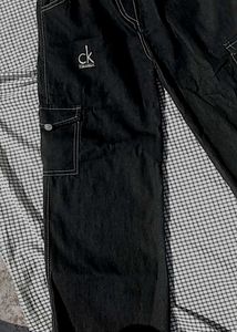 CK Black Cargo Pants