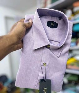 Most Rare Lavender Imported Pure Linen Fullsleeve