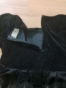 Black Velvet &amp; Tulle Party Dress