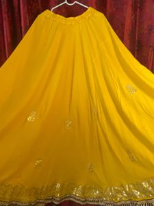 Yellow Ethnic Skirt