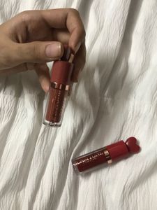 pack of 2 liquid lipsticks (mini) RED AND NUDE