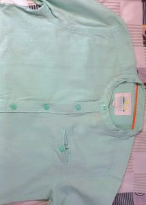 Point Cove Mint Green Button-Down Shirt
