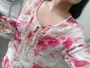 Floral Print Kurta