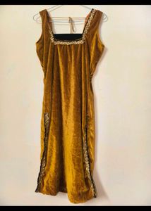 Velvet Kurti Sleeveless