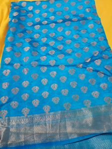 Beautiful Saree With Ready Blouse.... Princess Cut Blouse