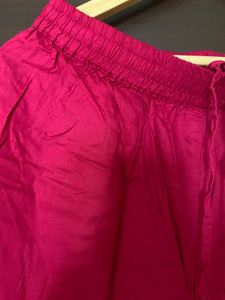 Rangmanch Fuchsia Colour Palazzo (L/XL)