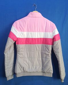 Aagain Co Pink &amp; Grey Puffer Jacket For Women | Bust 36 | Length 24