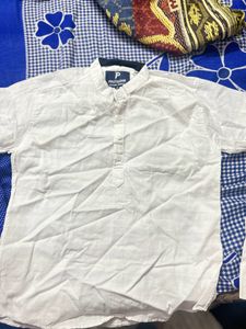 WHITE SHIRT KURTA SHORT  👔DROP PRICE