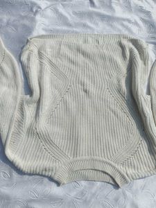 H&amp;m Cream Knit Pullover