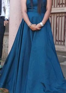 Elegant Blue Ethnic Gown