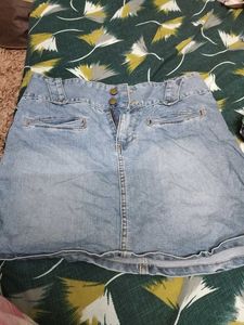 Denim Mini Skirt