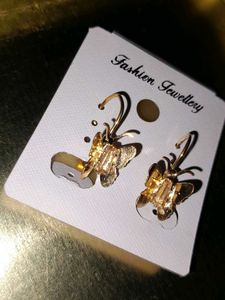 Charming Gold Butterfly 🦋 Earing