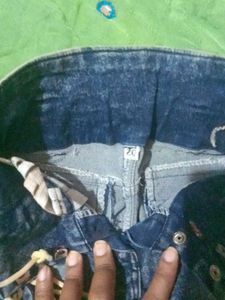 Denim Lace-Up Shorts