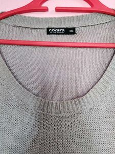 Grey Knit Pullover