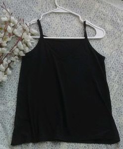 BENITO Black Neck Tank Top