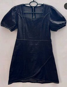 Cute Black Denim Dress
