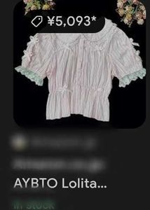 😍SALE😍 JAPANESE kawai Lolita Style knot pink Top