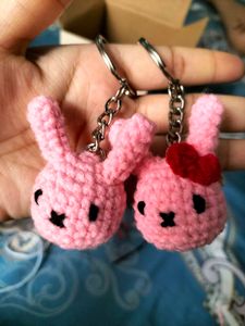 Crochet Miffy Keychain