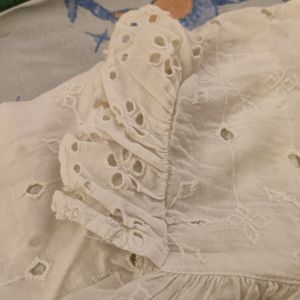 Zara chikan shirt mild defect