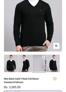 Monte Carlo Classic Black Unisex Sweater