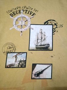 Printed Yellow T-Shirt