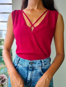 Red Forever 21 Bodysuit