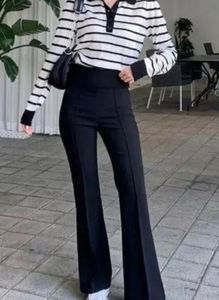 Chic Black Flared Trousers