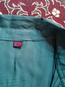 Elegant Green Kurti With Lace In Size XL