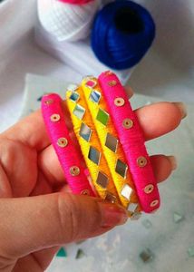 Handcrafted Thread Bangles 💕💛