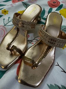 Rose gold Block Heel
