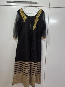 Black Gown Set - 2 Piece