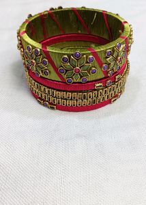 Silk thread Bangle Set