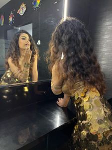 Gold Sequin Party Dress