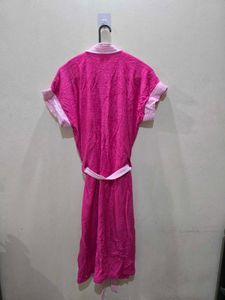 Pink Short Sleeve Bathrobe