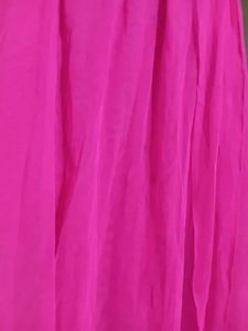 Pink Dupatta with Gold Trim