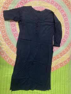 Black Kurti with Buttons