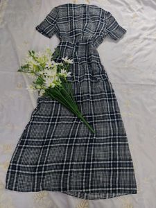 Gingham Dark Blue Dress