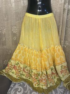Yellow Floral Garara Kameez
