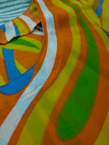 Abstract Swirl Print Top