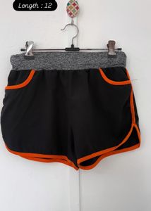 Black & Orange Shorts