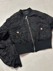 imported Black Bomber Jacket
