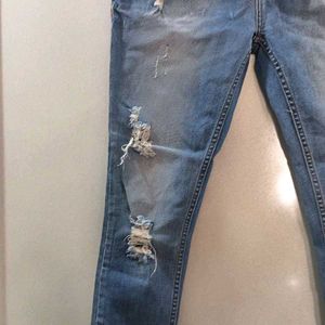 Distressed Denim Jeans