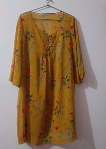 Floral Yellow Dress