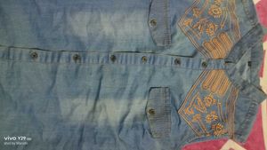 Embroidered Denim Shirt