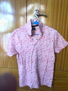 Patterned Pink Shirt