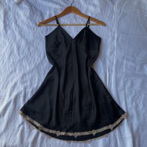 Pinterest Black Lace Detail Cami Slip Dress
