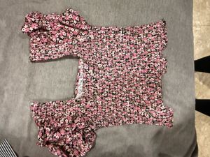 Floral Smocked Crop Top