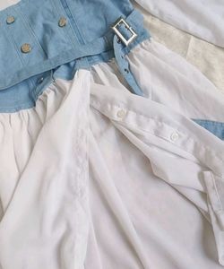 Denim Corset Style Dress