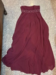 Burgundy Gown / Dress